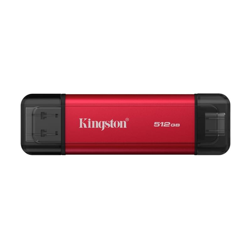 Сыртқы SSD 512GB USB-C/USB-A Kingston Dual Portable Қызыл түсті [SPSD/512GB] - фото #0, Technodom.kz
