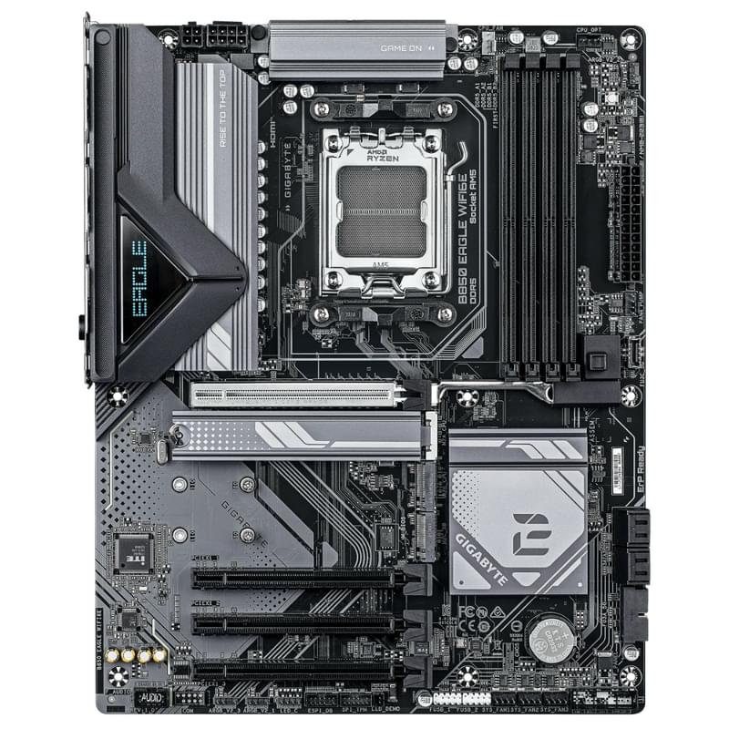 Материнская плата Gigabyte B850 EAGLE WIFI6E AM5 4DDR5 PCI-E 4x16 (HDMI+DP) ATX - фото #1, Technodom.kz Материнская плата Gigabyte B850 EAGLE WIFI6E AM5 4DDR5 PCI-E 4x16 (HDMI+DP) ATX - фото #1, Technodom.kz