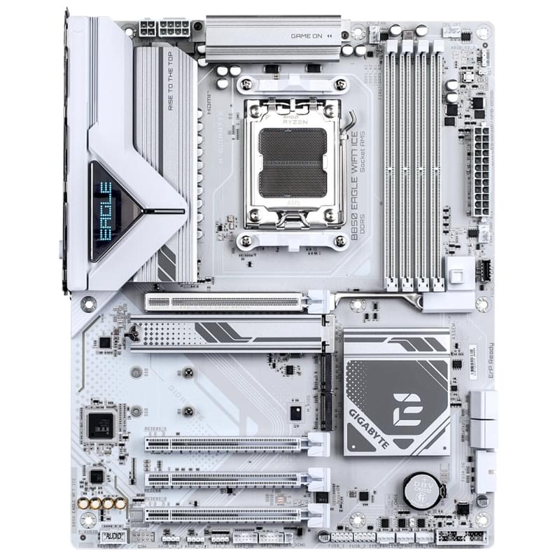 Материнская плата Gigabyte B850 EAGLE WIFI7 ICE AM5 4DDR5 PCI-E 3x16 (HDMI+DP) ATX - фото #1, Technodom.kz Материнская плата Gigabyte B850 EAGLE WIFI7 ICE AM5 4DDR5 PCI-E 3x16 (HDMI+DP) ATX - фото #1, Technodom.kz