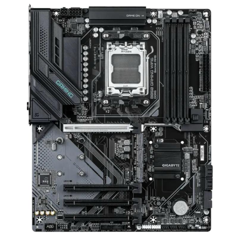 Материнская плата Gigabyte B850 GAMING WIFI6 AM5 4DDR5 PCI-E 1x16 (HDMI+DP) ATX - фото #1, Technodom.kz
