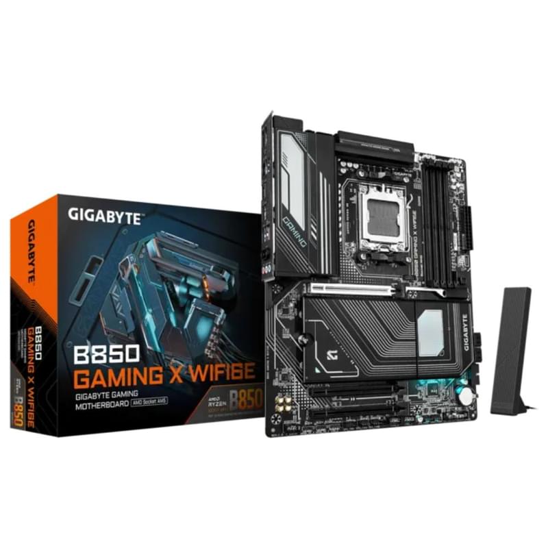 Материнская плата Gigabyte B850 GAMING X WIFI6E AM5 4DDR5 PCI-E 3x16 (HDMI+DP) ATX - фото #0, Technodom.kz