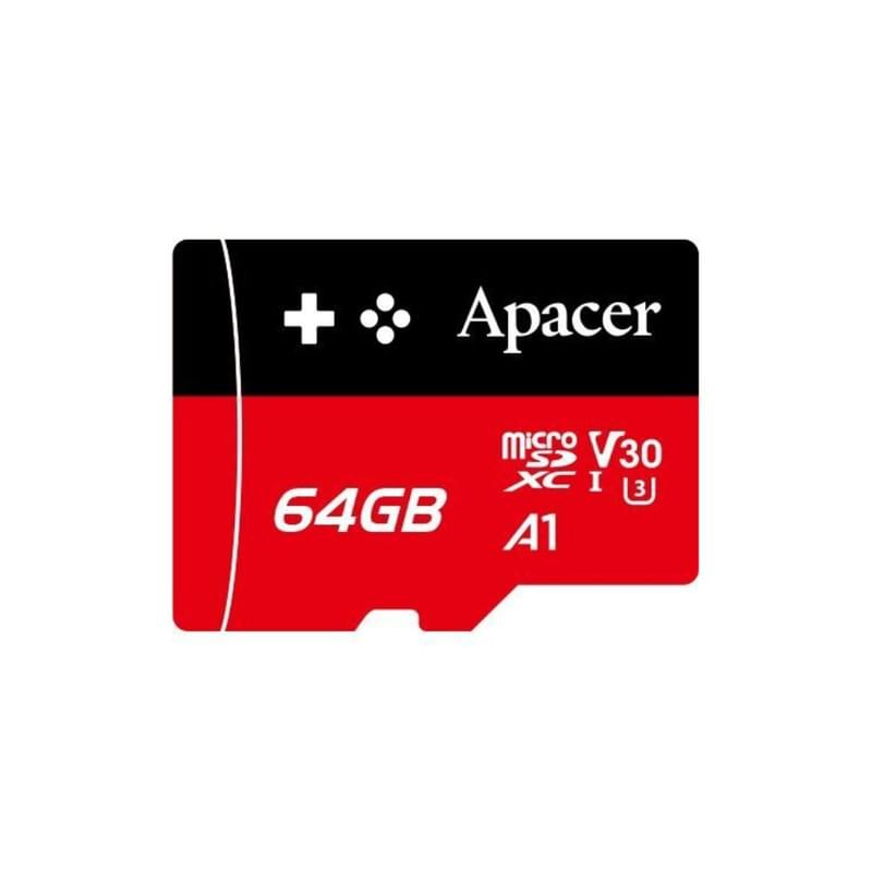 Карта памяти, Apacer, AP64GMCSX10U7-RAGC, MicroSDXC 64GB - фото #0, Technodom.kz