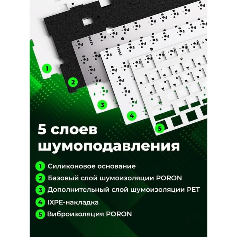 Игровая клавиатура беспроводная AULA F108, Light Blue-White-Black Purple - фото #1, Technodom.kz Игровая клавиатура беспроводная AULA F108, Light Blue-White-Black Purple - фото #1, Technodom.kz