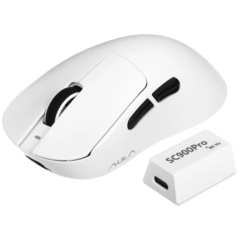 Игровая мышь беспроводная AULA SC900 Pro, White - фото #6, Technodom.kz Игровая мышь беспроводная AULA SC900 Pro, White - фото #6, Technodom.kz