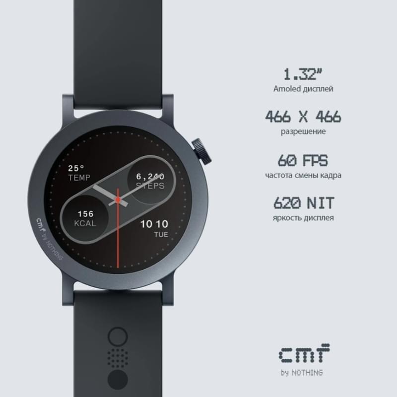 Смарт Часы CMF Watch Pro 2 Dark Grey (Buizel-D398) - фото #2, Technodom.kz