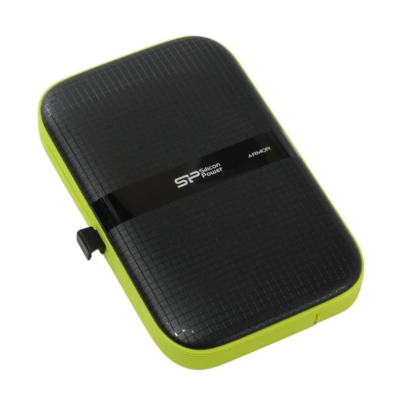 Внешний HDD 2.5" 1TB Silicon Power Armor A60 USB 3.2 Gen 1 Black/Green [SP010TBPHDA60S3K] - фото #1, Technodom.kz