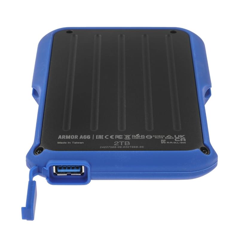 Внешний HDD 2.5" 2TB Silicon Power Armor A66 USB 3.2 Gen 1 Blue [SP020TBPHD66SS3B] - фото #2, Technodom.kz