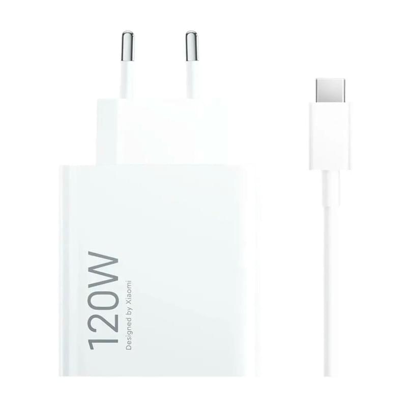 Қуат адаптері, Xiaomi, 120W HyperCharge Combo (Type-A), (комплектте кабель Type-c), 100-240В, Ақ (MDY-14-EE) - фото #0, Technodom.kz
