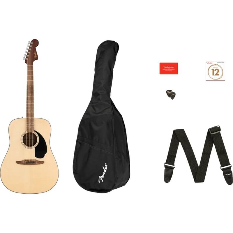 Акустическая гитара Fender California Standard Redondo Pack, цвет Natural, комплект - фото #0, Technodom.kz