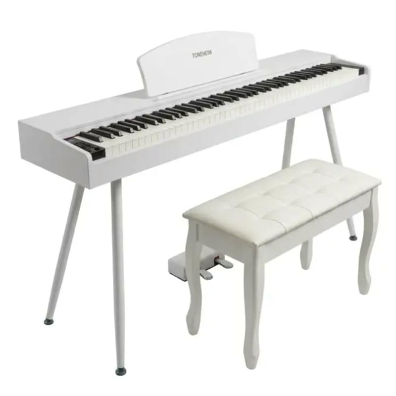 TONEHEIM YM-A01U цифрлық пианино, ақ түс, 3 педальмен, балғалы пернелер, банкетпен - фото #0, Technodom.kz TONEHEIM YM-A01U цифрлық пианино, ақ түс, 3 педальмен, балғалы пернелер, банкетпен - фото #0, Technodom.kz