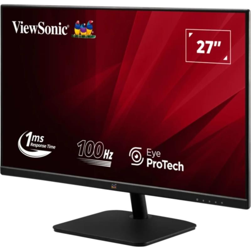 27" ViewSonic Мониторы VA2732-H-2 1920x1080 16:9 IPS 100ГЦ (HDMI+VGA) Black - фото #3, Technodom.kz