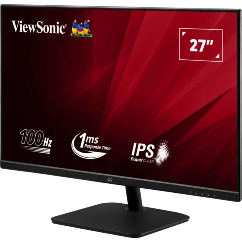 27" ViewSonic Мониторы VA2732-H 1920x1080 16:9 IPS 100ГЦ (HDMI+VGA) Black - фото #1, Technodom.kz