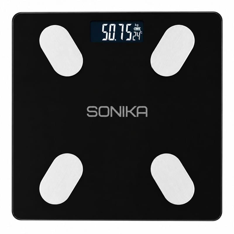 Весы электронные SONIKA Weighing scale Black - фото #0, Technodom.kz