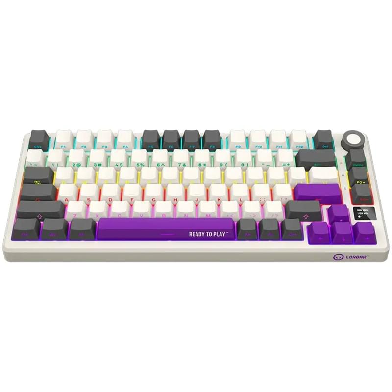 Игровая клавиатура беспроводная Lorgar Pro KBP7075W, Beige - фото #2, Technodom.kz