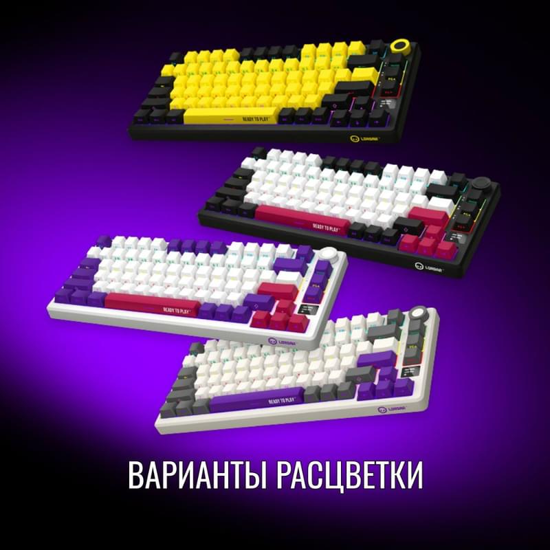Игровая клавиатура беспроводная Lorgar Pro KBP7075W, White - фото #14, Technodom.kz