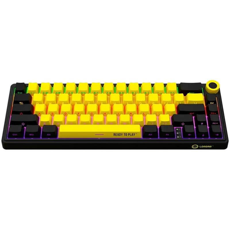 Сымсыз ойын клавиатура Lorgar Pro KBP70MW, Black/Yellow - фото #2, Technodom.kz Сымсыз ойын клавиатура Lorgar Pro KBP70MW, Black/Yellow - фото #2, Technodom.kz
