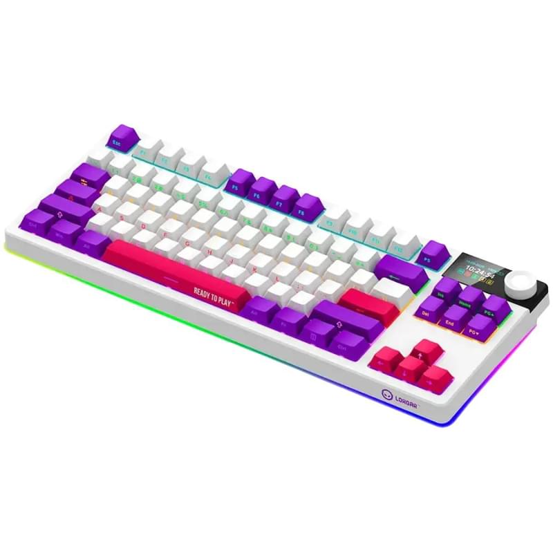 Игровая клавиатура беспроводная Lorgar Pro KBP70TKLW, White - фото #1, Technodom.kz