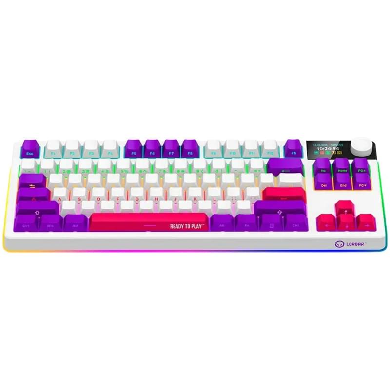 Игровая клавиатура беспроводная Lorgar Pro KBP70TKLW, White - фото #2, Technodom.kz