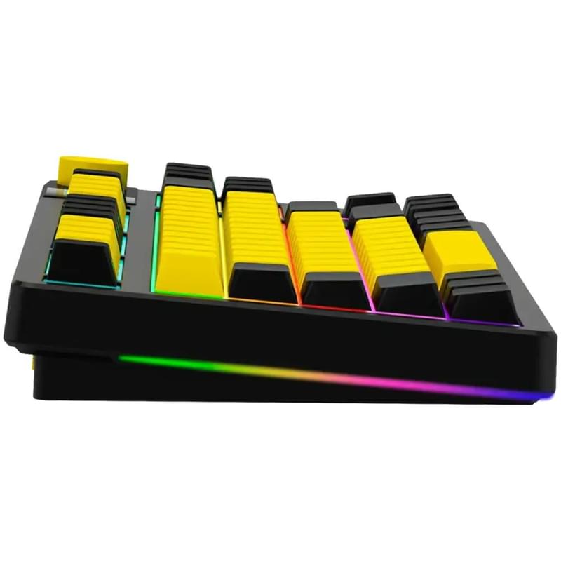 Игровая клавиатура беспроводная Lorgar Pro KBP70TKLW, Black/Yellow - фото #3, Technodom.kz