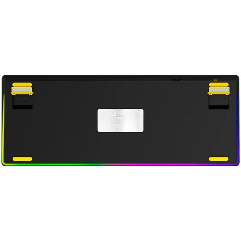 Игровая клавиатура беспроводная Lorgar Pro KBP70TKLW, Black/Yellow - фото #7, Technodom.kz
