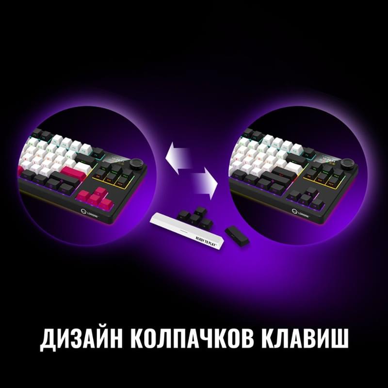 Игровая клавиатура беспроводная Lorgar Pro KBP70TKLW, Black/Yellow - фото #8, Technodom.kz Игровая клавиатура беспроводная Lorgar Pro KBP70TKLW, Black/Yellow - фото #8, Technodom.kz