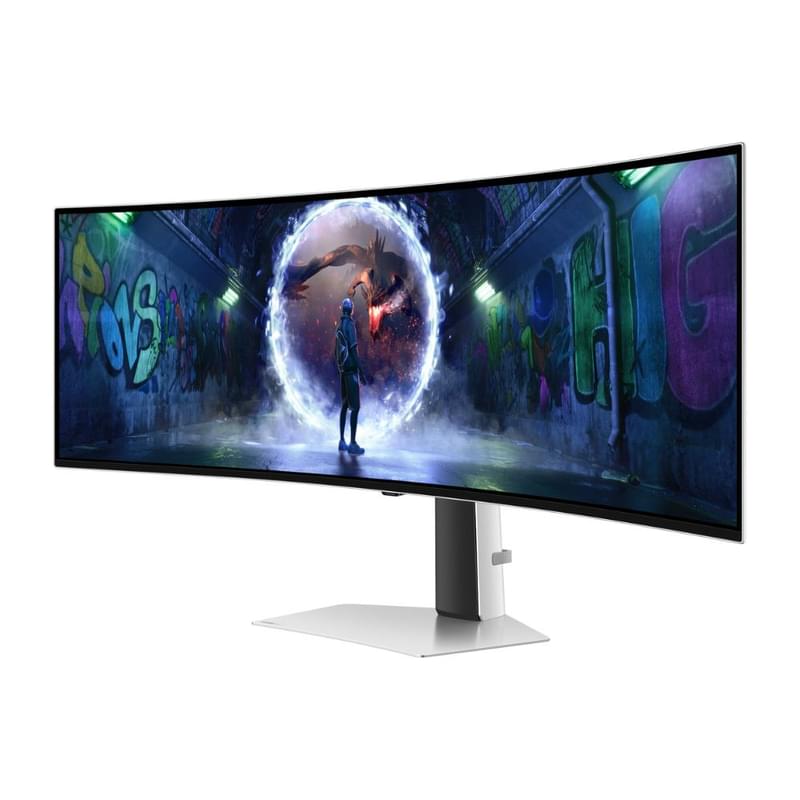 Монитор Игровой 49" Samsung Odyssey OLED G9 LS49DG932SIXCI 5120x1440 32:9 240ГЦ (HDMI+DP) Curved Sil - фото #3, Technodom.kz Монитор Игровой 49" Samsung Odyssey OLED G9 LS49DG932SIXCI 5120x1440 32:9 240ГЦ (HDMI+DP) Curved Sil - фото #3, Technodom.kz