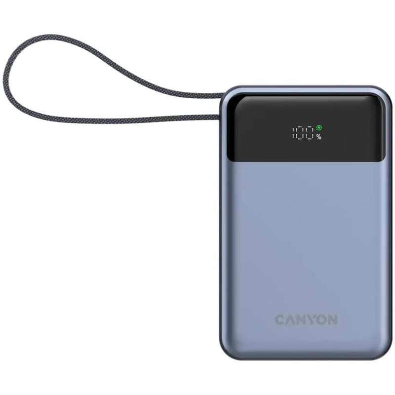 CANYON OnPower 600 сыртқы аккумуляторы, 20000mah, 65 Вт, кірістірілген кабелімен - фото #0, Technodom.kz