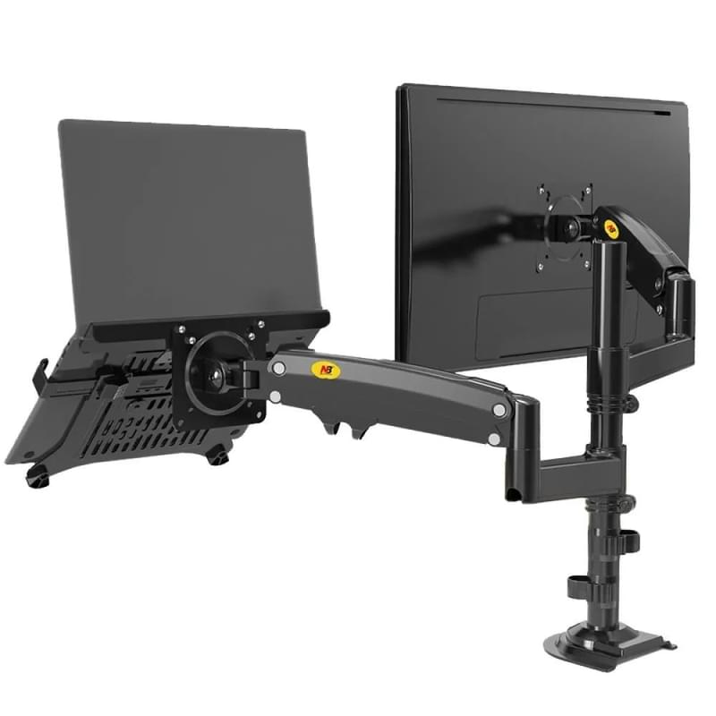 Кронштейн настольный для 2 мониторов North Bayou H180-XE 17"-32" 2-9кг VESA 100 Black [H180-XE] - фото #0, Technodom.kz