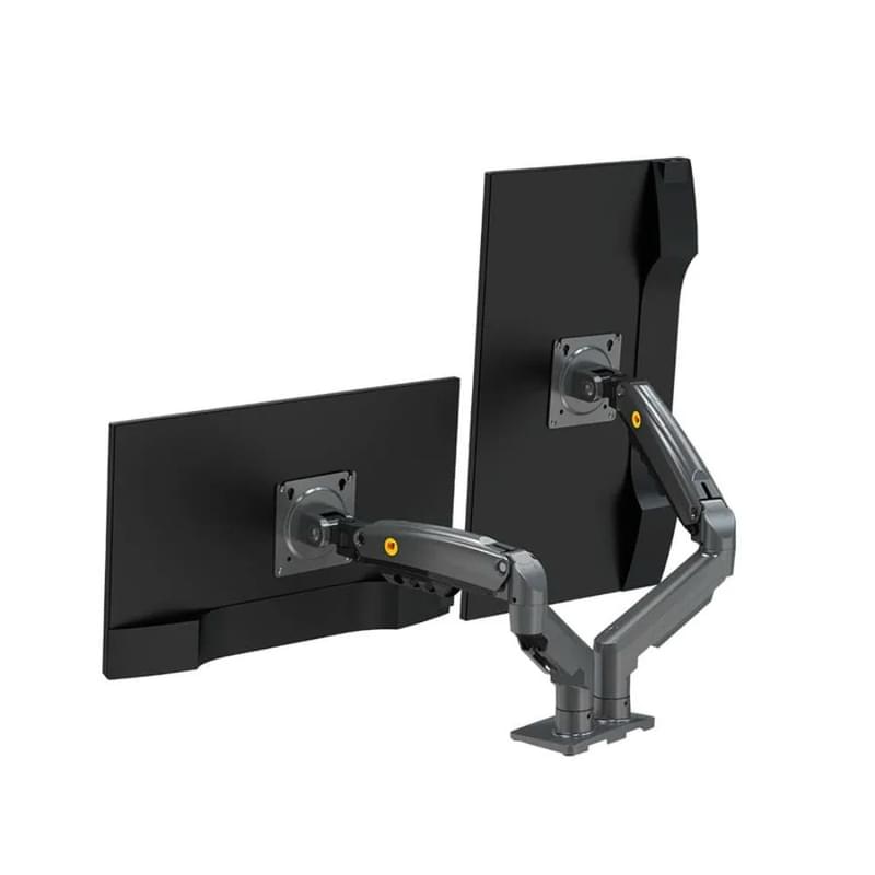 Кронштейн настольный для 2 мониторов North Bayou F160 17"-27" 2-9кг VESA 100 Black [F160 Black] - фото #1, Technodom.kz