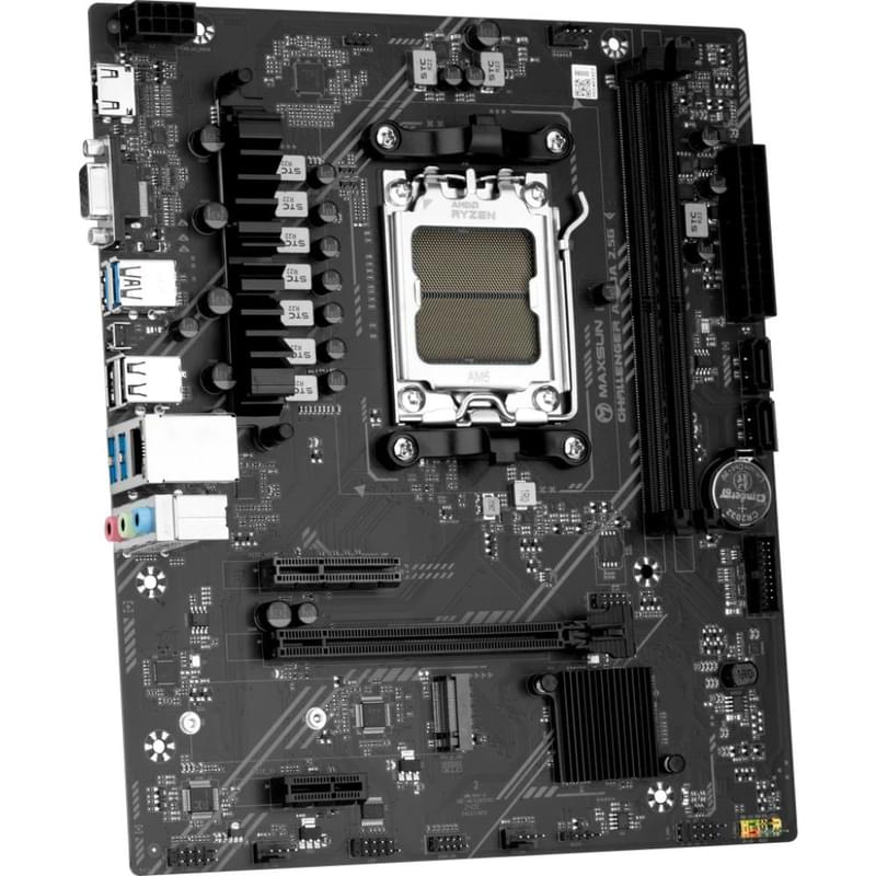 Материнская плата Maxsun MS-Challenger A620A 2.5G AM5 2DDR5 1xPCI-Ex16 (HDMI+VGA) mATX - фото #1, Technodom.kz