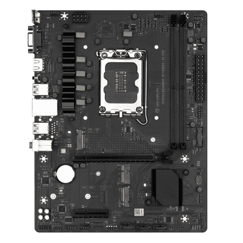 Maxsun MS-Challenger B760M-N D5 LGA1700 2DDR5 1xPCI-Ex16 (HDMI+VGA) mATX аналық плата - фото #1, Technodom.kz