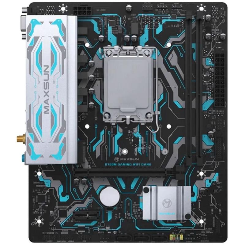 Материнская плата Maxsun MS-B760M GAMING WIFI GANK LGA1700 2DDR5 1xPCI-Ex16 (HDMI+DP) mATX - фото #0, Technodom.kz