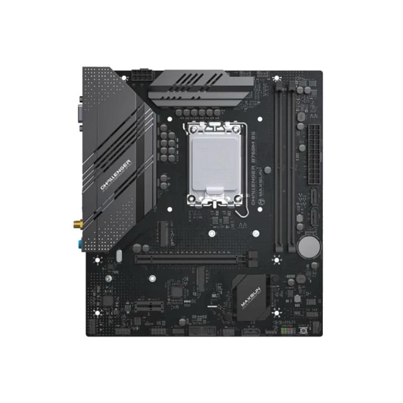 Maxsun MS-Challenger B760M D5 WIFI LGA1700 2DDR5 1xPCI-Ex16 (HDMI+DP) mATX аналық плата - фото #0, Technodom.kz