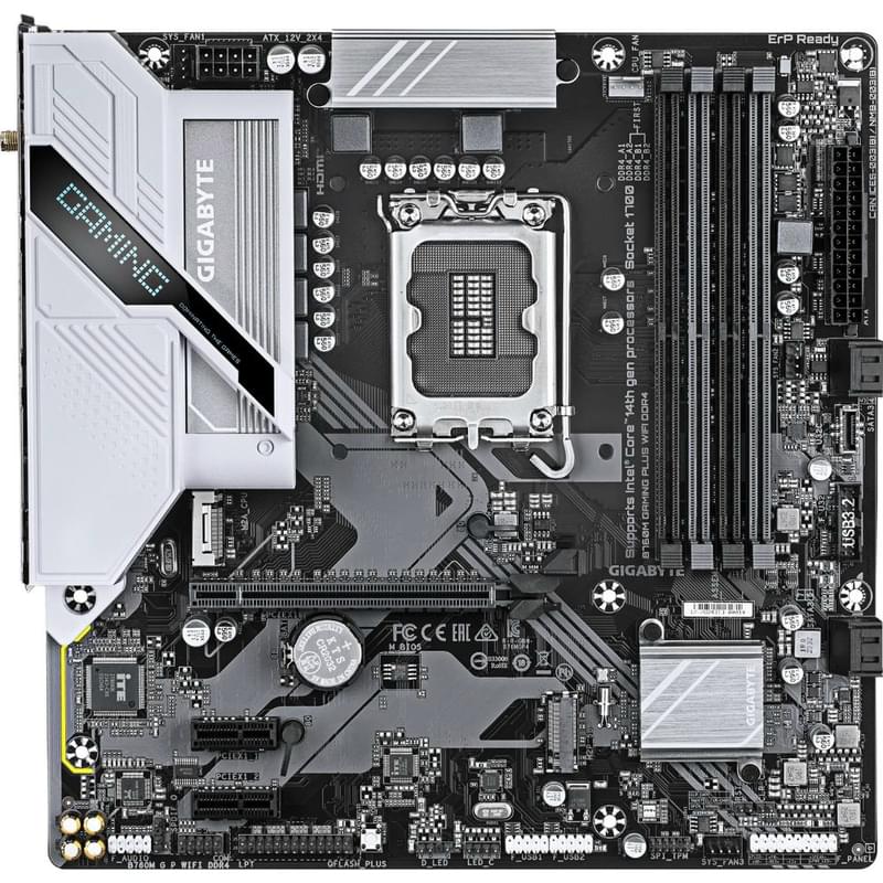 Gigabyte B760M GAMING P WIFI DDR4 LGA1700 4DDR4 2xPCI-Ex16 (HDMI+DP) mATX аналық плата - фото #0, Technodom.kz