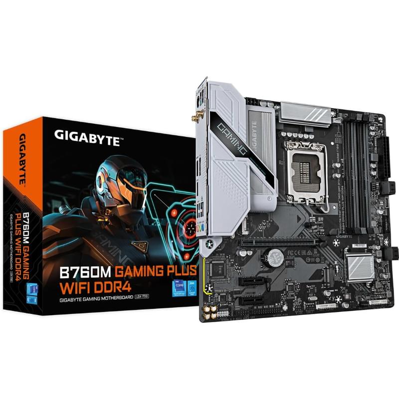 Gigabyte B760M GAMING P WIFI DDR4 LGA1700 4DDR4 2xPCI-Ex16 (HDMI+DP) mATX аналық плата - фото #1, Technodom.kz