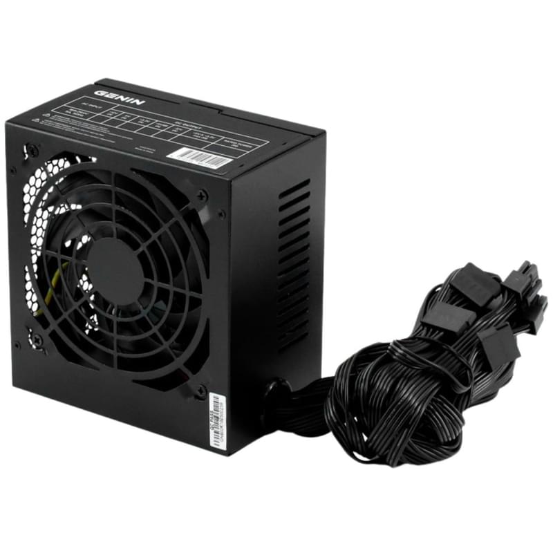 600W Genin ATX 80+ Black [GENPSU600K] қуат блогы - фото #0, Technodom.kz