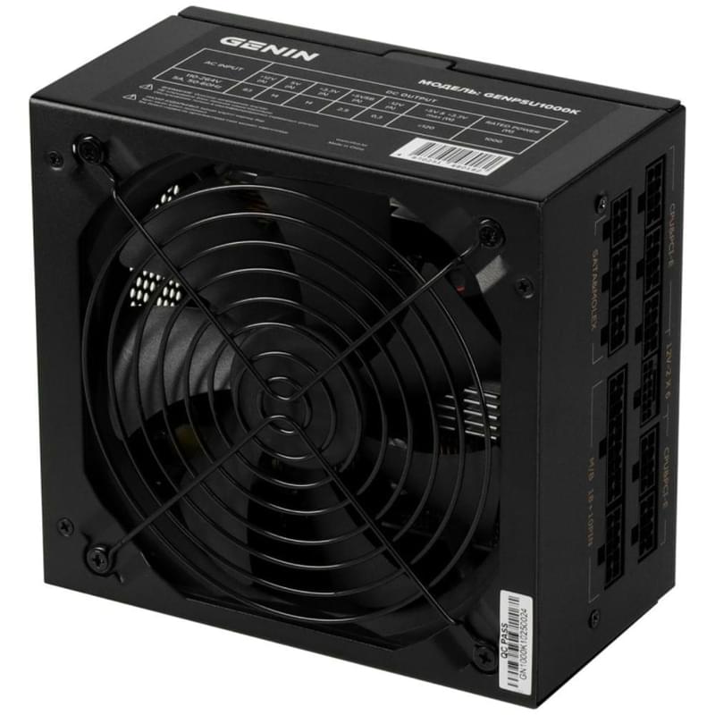 Блок питания 1000W Genin ATX 80+ Black [GENPSU1000K] - фото #0, Technodom.kz