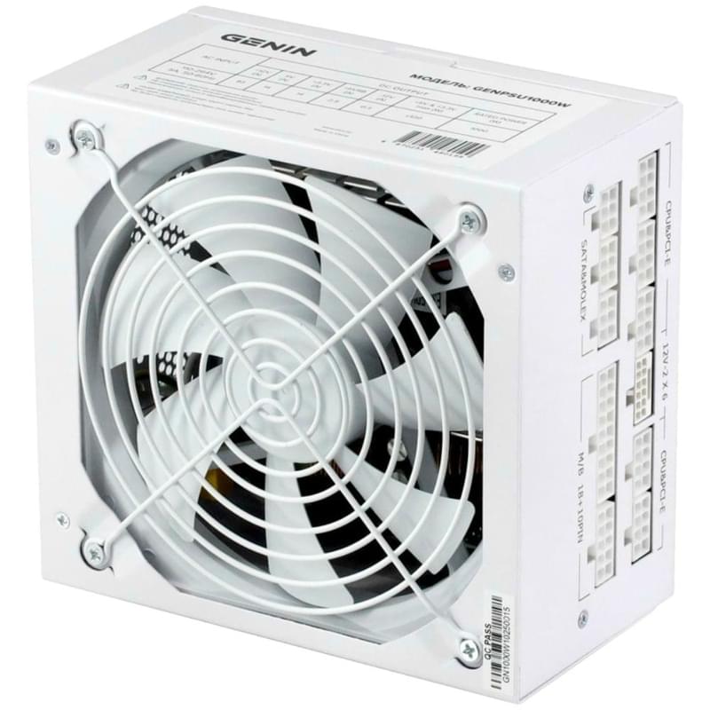 Блок питания 1000W Genin ATX 80+ White [GENPSU1000W] - фото #0, Technodom.kz
