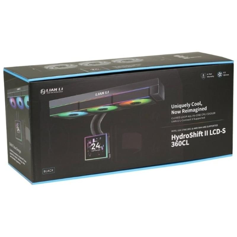 Lian Li HydroShift II LCD-S 360 CL 3.4" IPS Black CPU сұйық салқындату жүйесі - фото #3, Technodom.kz Lian Li HydroShift II LCD-S 360 CL 3.4" IPS Black CPU сұйық салқындату жүйесі - фото #3, Technodom.kz