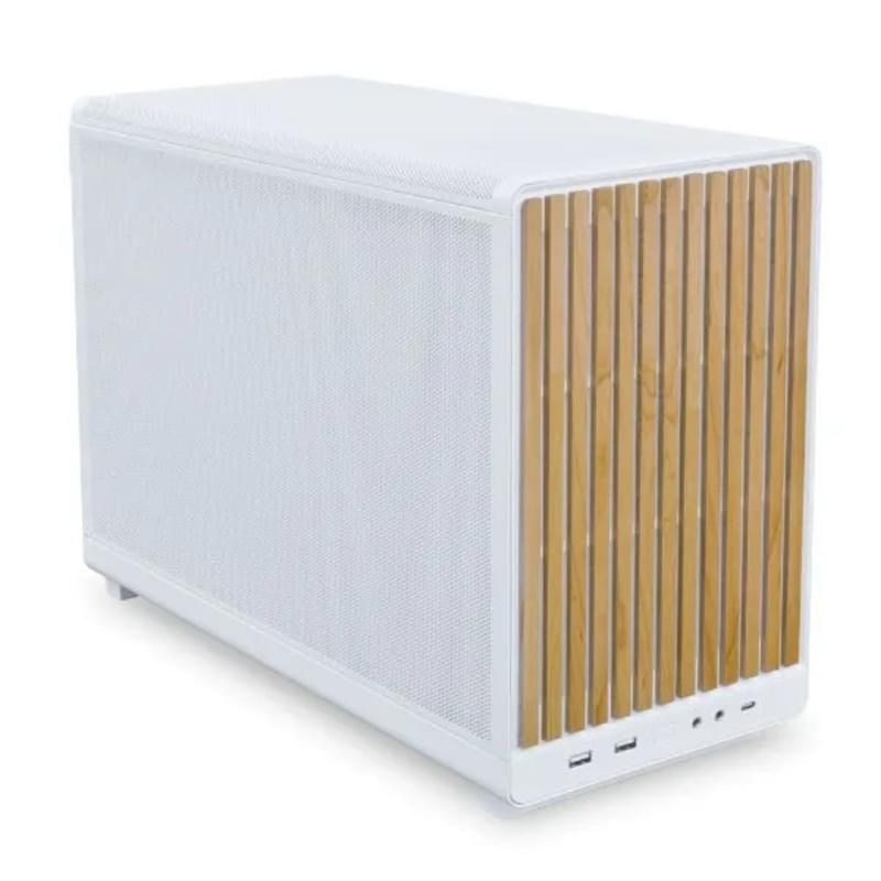 Кейс Lian Li A3-mATX Wood Edition MiniTower, White/Wood mATX [G99.A3W-WD.00] - фото #1, Technodom.kz