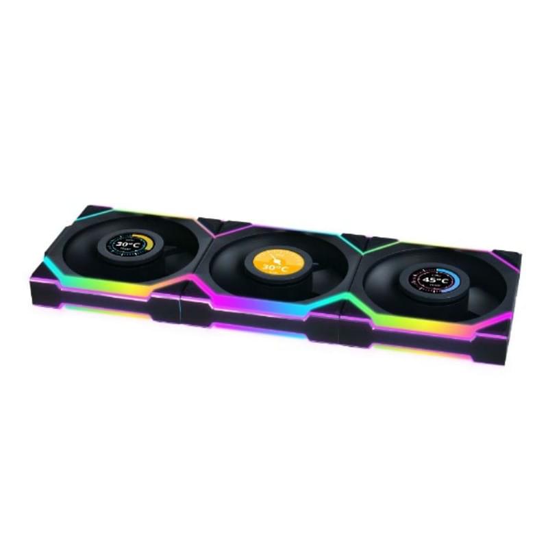 Кулер для кейса Lian Li UNI FAN SL Wireless ARGB Black 120mm x 3 Pack 2000rpm - фото #0, Technodom.kz Кулер для кейса Lian Li UNI FAN SL Wireless ARGB Black 120mm x 3 Pack 2000rpm - фото #0, Technodom.kz