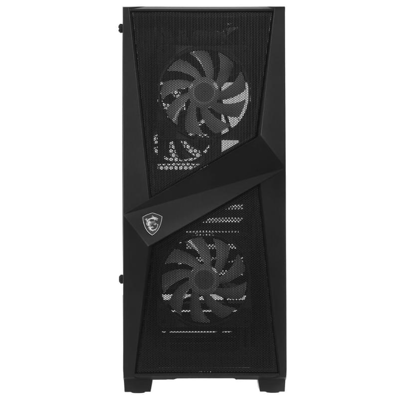 Кейс MSI MAG FORGE 100M MidTower, window, Black ATX 2x120mm RGB+1x120mm FAN [MAG FORGE 100M] - фото #2, Technodom.kz