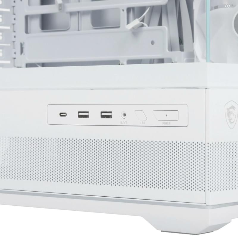 Кейс MSI MAG PANO 110R PZ MidTower, window, White ATX 4x120mm ARGB FAN [MAG PANO 110R PZ WHITE] - фото #4, Technodom.kz