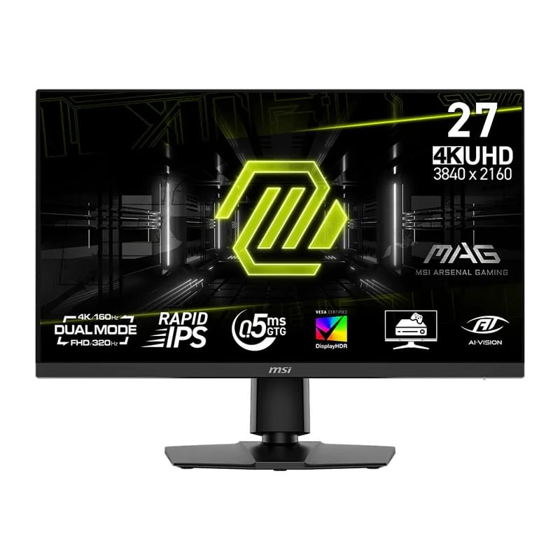 Монитор Игровой 27" MSI MAG 272URDF E16 Rapid IPS 3840x2160 160Гц/FHD 320Гц (2HDMI+DP) - фото #0, Technodom.kz