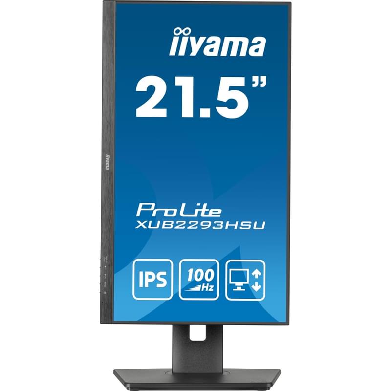 Монитор 21.5" iiyama XUB2293HSU-B7 1920x1080 16:9 IPS 100Гц (HDMI+DP) Black - фото #1, Technodom.kz