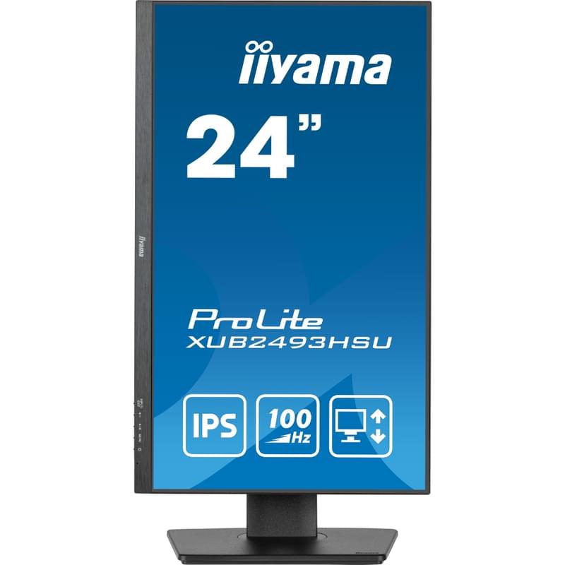 Монитор 23.8" iiyama XUB2493HSU-B7 A 1920x1080 16:9 IPS 100Гц (HDMI+DP) Black - фото #1, Technodom.kz