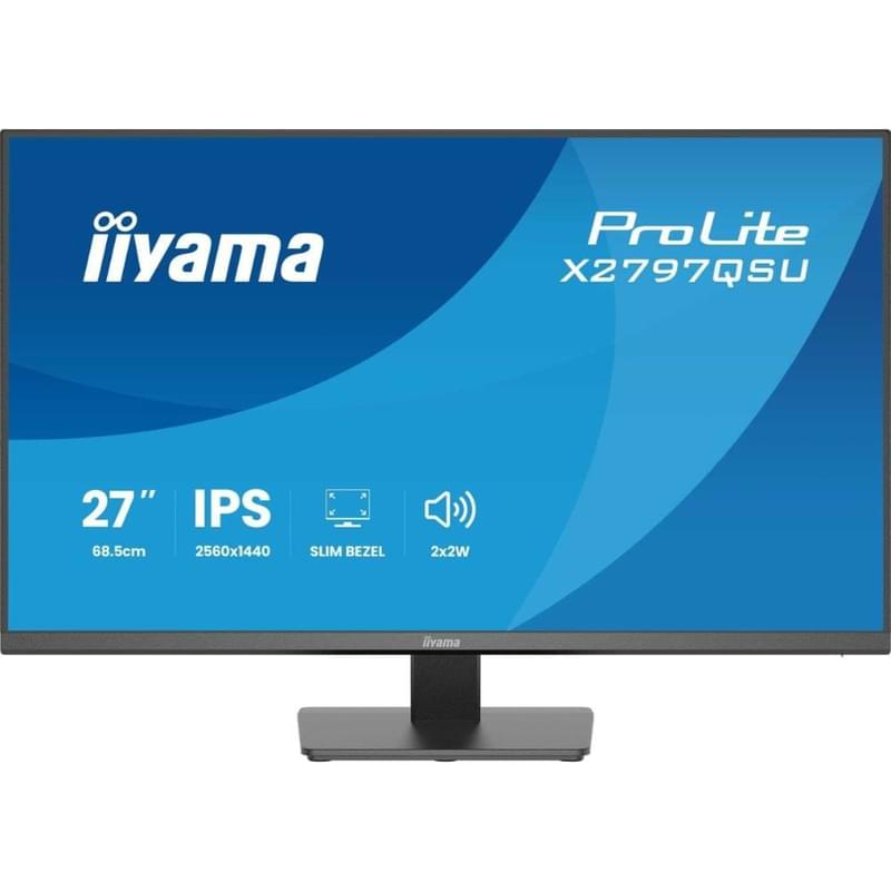 27" iiyama X2797QSU-B1 Мониторы 2560x1440 16:9 IPS 75Гц (HDMI+DP) Black - фото #0, Technodom.kz 27" iiyama X2797QSU-B1 Мониторы 2560x1440 16:9 IPS 75Гц (HDMI+DP) Black - фото #0, Technodom.kz