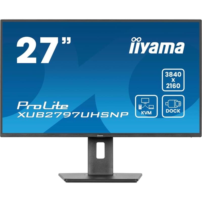 27" iiyama XUB2797UHSNP-B1 Мониторы 3840x2160 16:9 IPS 60Гц (HDMI+DP+Type-C) Black - фото #0, Technodom.kz 27" iiyama XUB2797UHSNP-B1 Мониторы 3840x2160 16:9 IPS 60Гц (HDMI+DP+Type-C) Black - фото #0, Technodom.kz