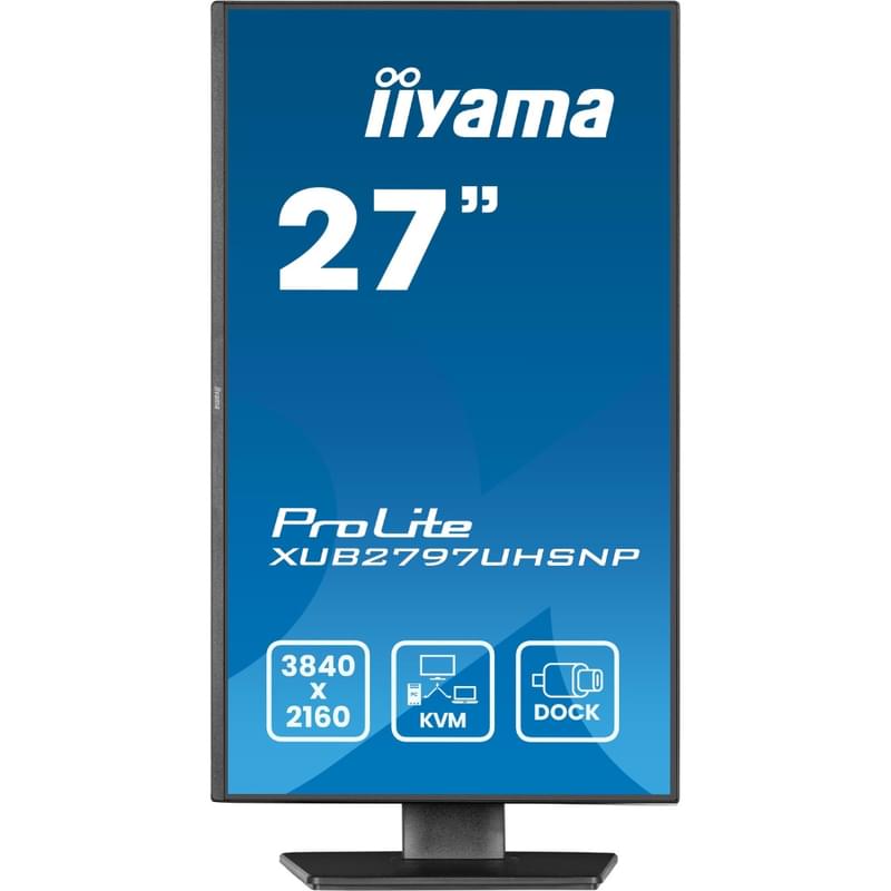 Монитор 27" iiyama XUB2797UHSNP-B1 3840x2160 16:9 IPS 60Гц (HDMI+DP+Type-C) Black - фото #1, Technodom.kz