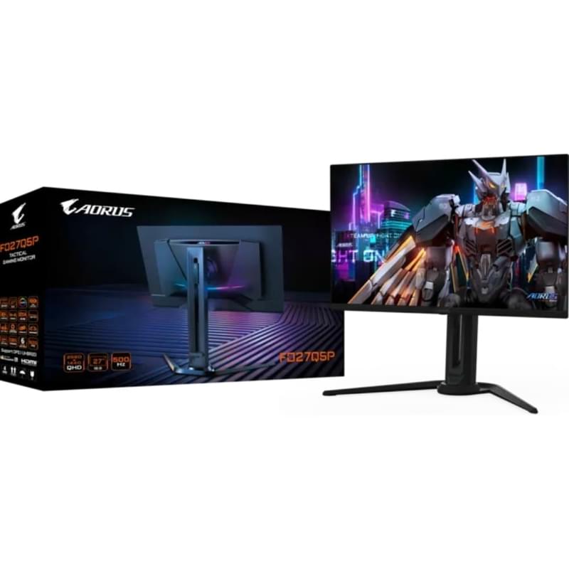Монитор Игровой 27" GIGABYTE AORUS FO27Q5P 2560x1440 16:9 QD-OLED 500Гц (HDMI+DP+Type-C) Black - фото #7, Technodom.kz Монитор Игровой 27" GIGABYTE AORUS FO27Q5P 2560x1440 16:9 QD-OLED 500Гц (HDMI+DP+Type-C) Black - фото #7, Technodom.kz